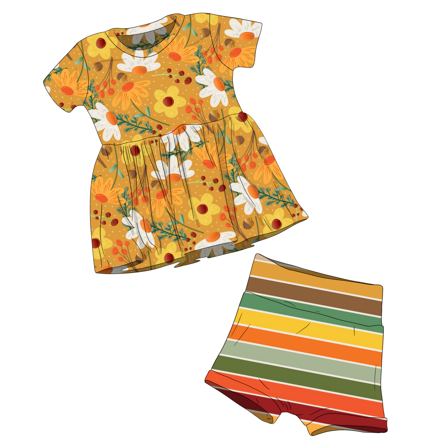 Mustard Fall Floral Custom Items