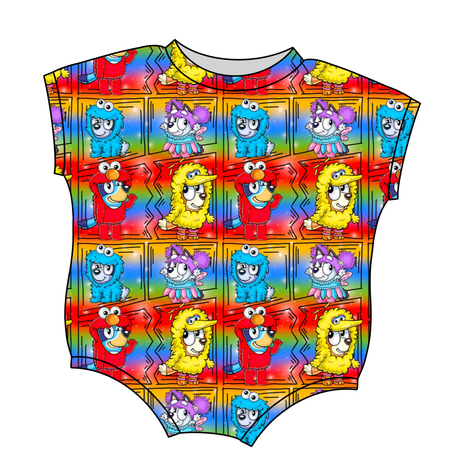 Sesame Street Heeler Mashup Comic Custom Items