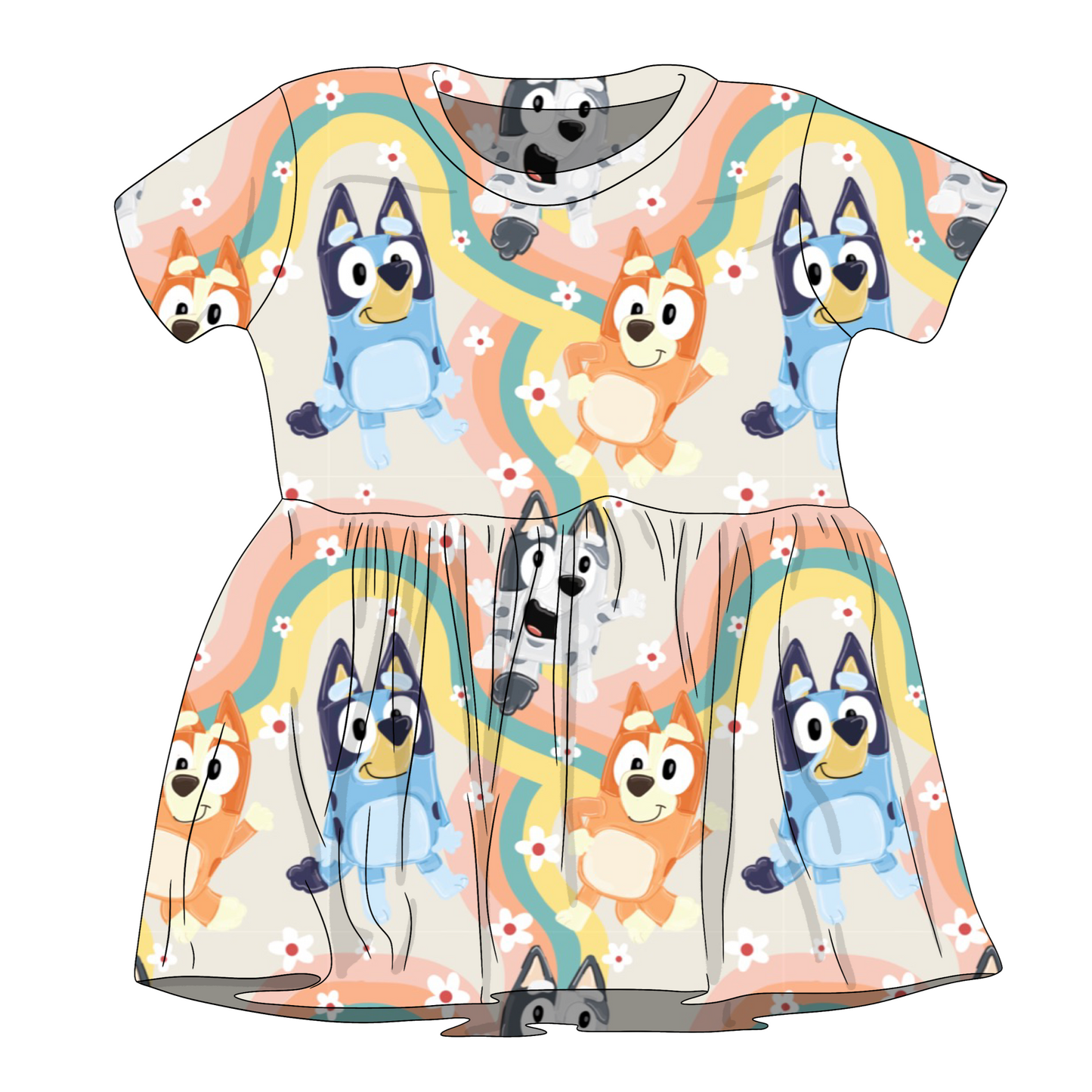 Boho Rainbow Heeler Custom Items