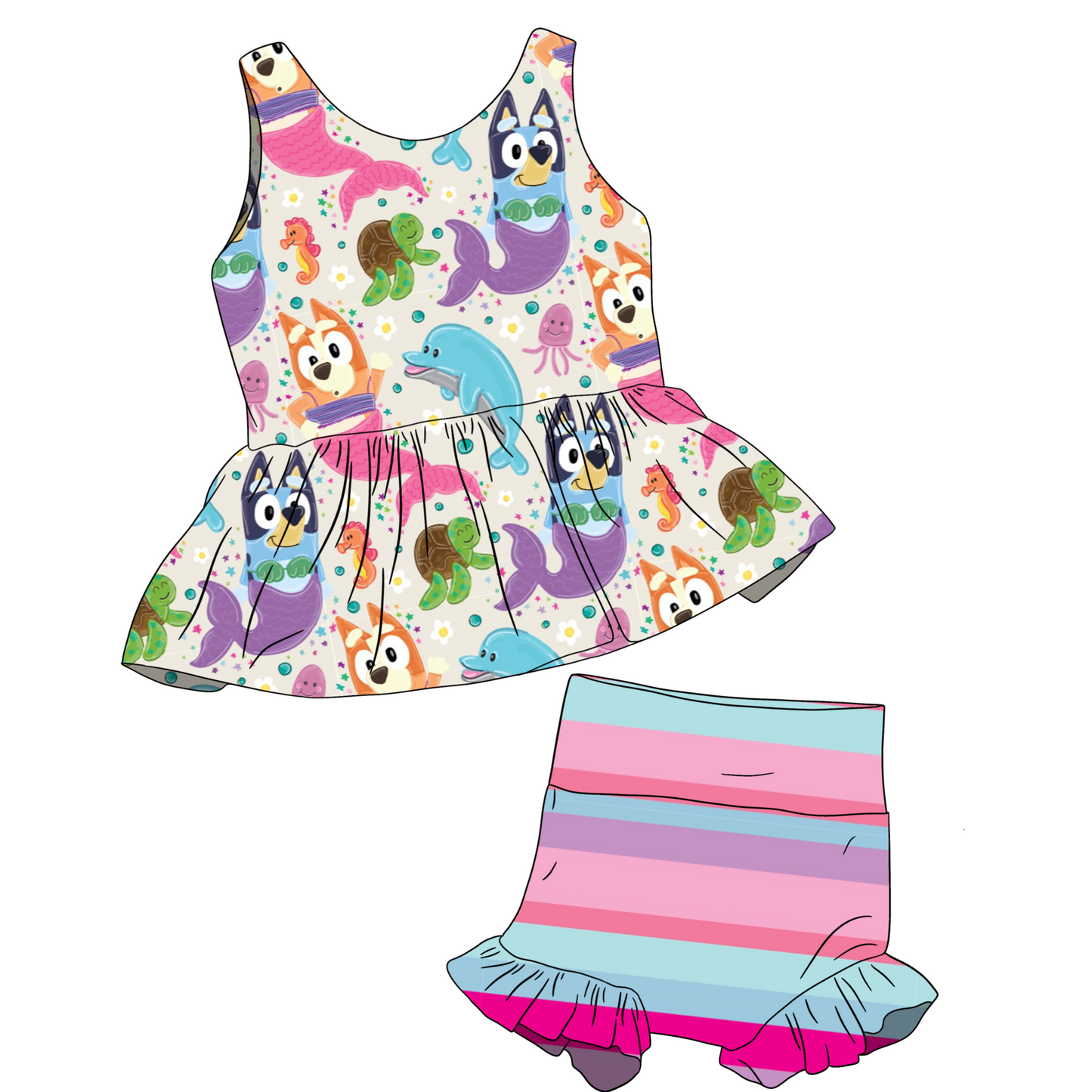 Mermaid Heelers Custom Items