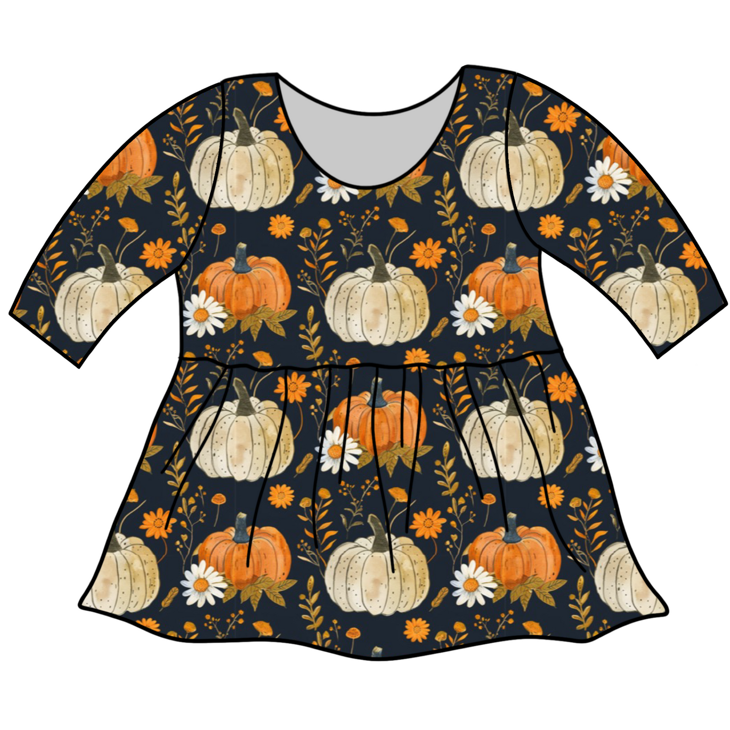 Pumpkins on Navy Custom Items