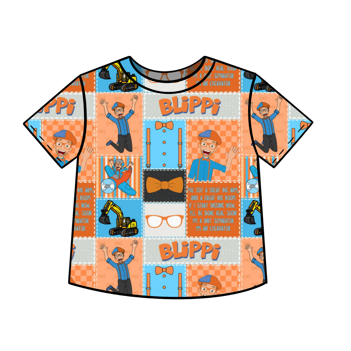 Blippi Patchwork Custom Item