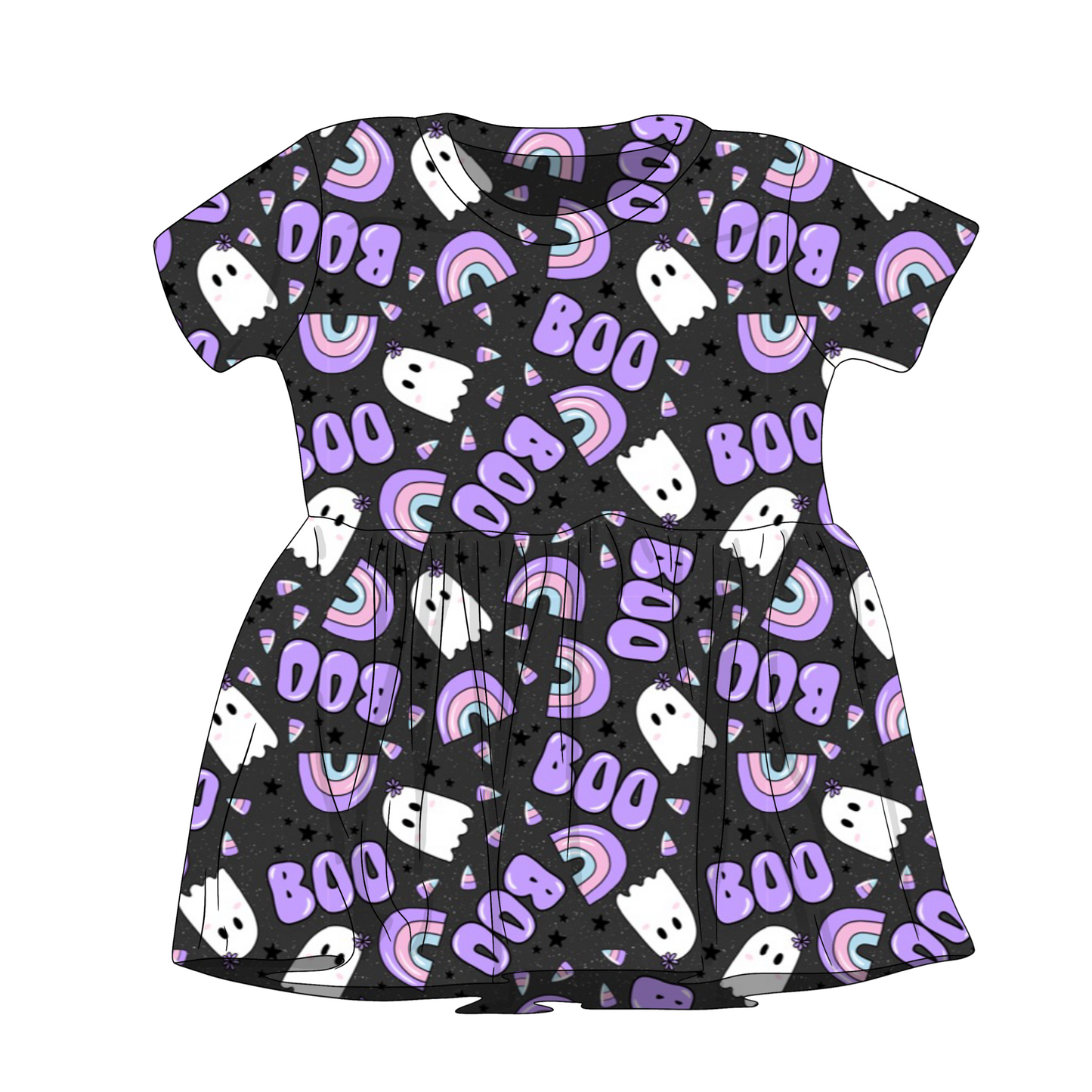 Boo Ghosts on Black Custom Items
