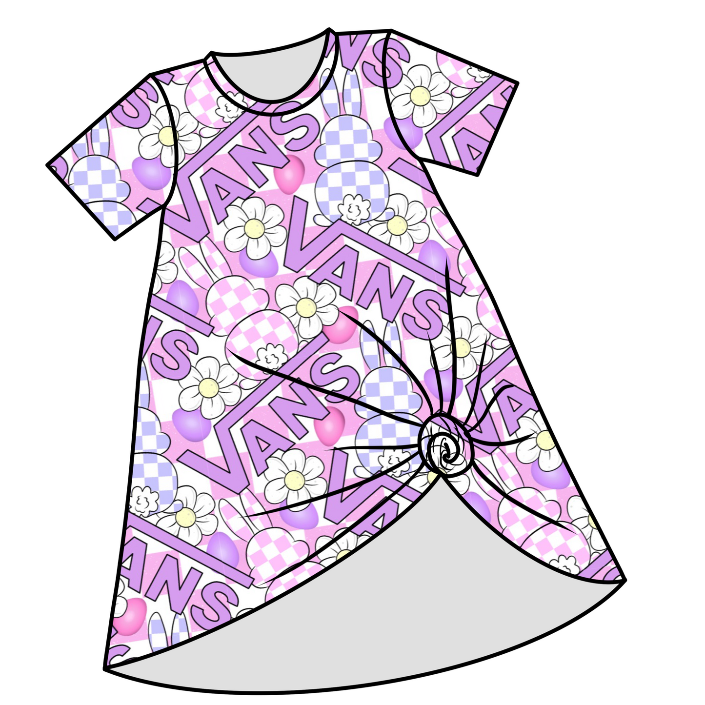 Purple Easter Vans Custom Item
