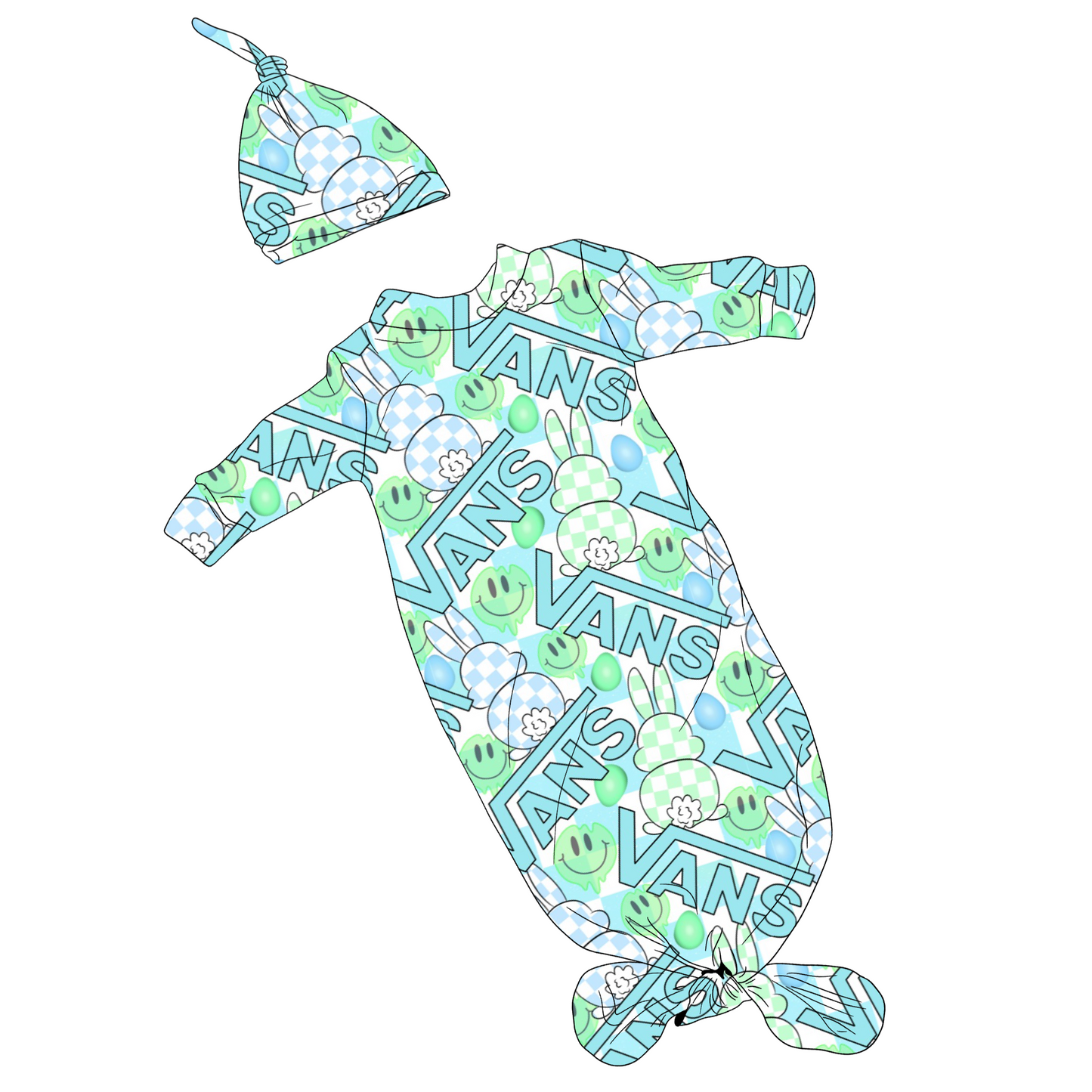 Blue Easter Vans Custom Item