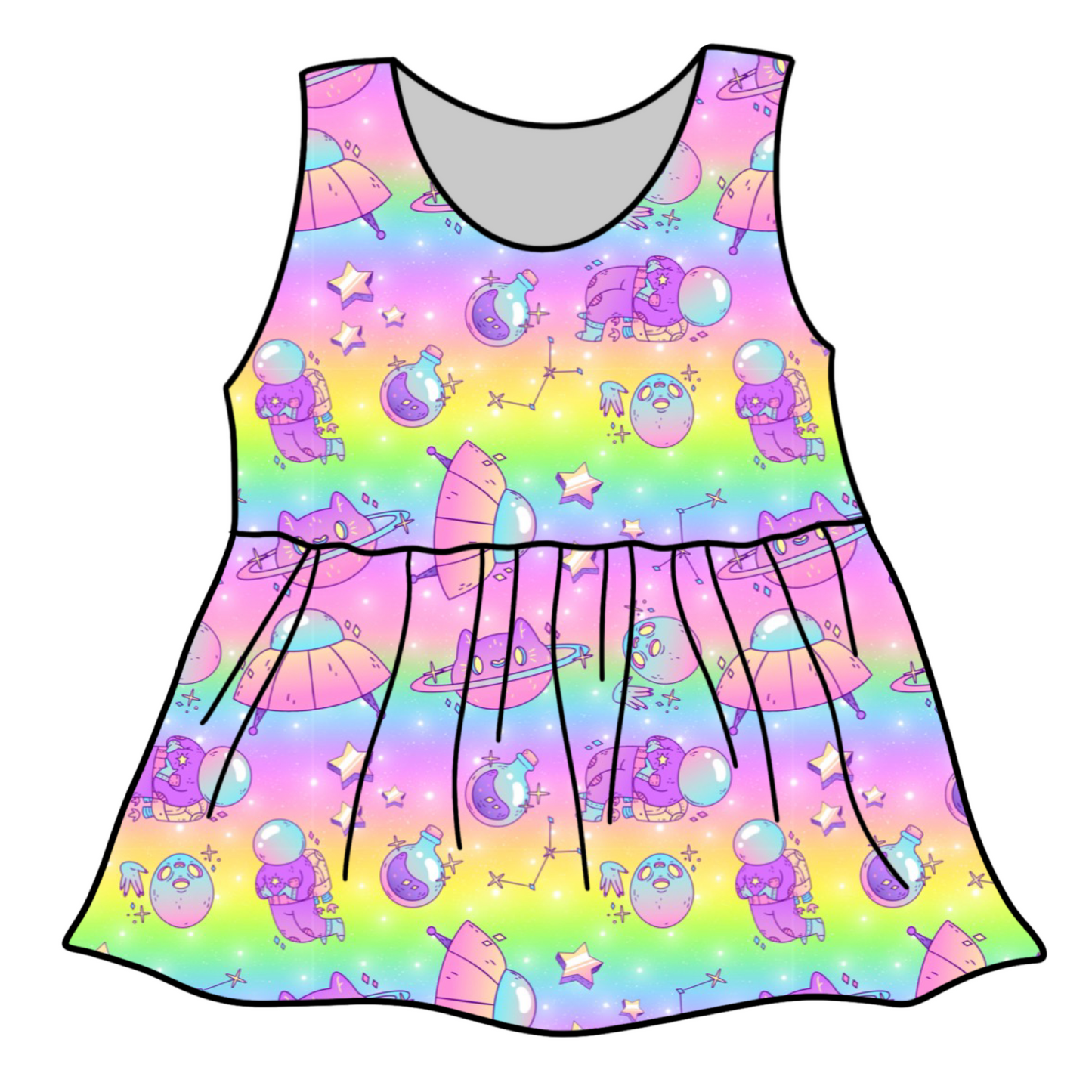 Bright Space Ombré Custom Items