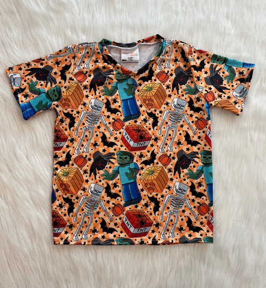 Spooky Minecraft Basic Tee