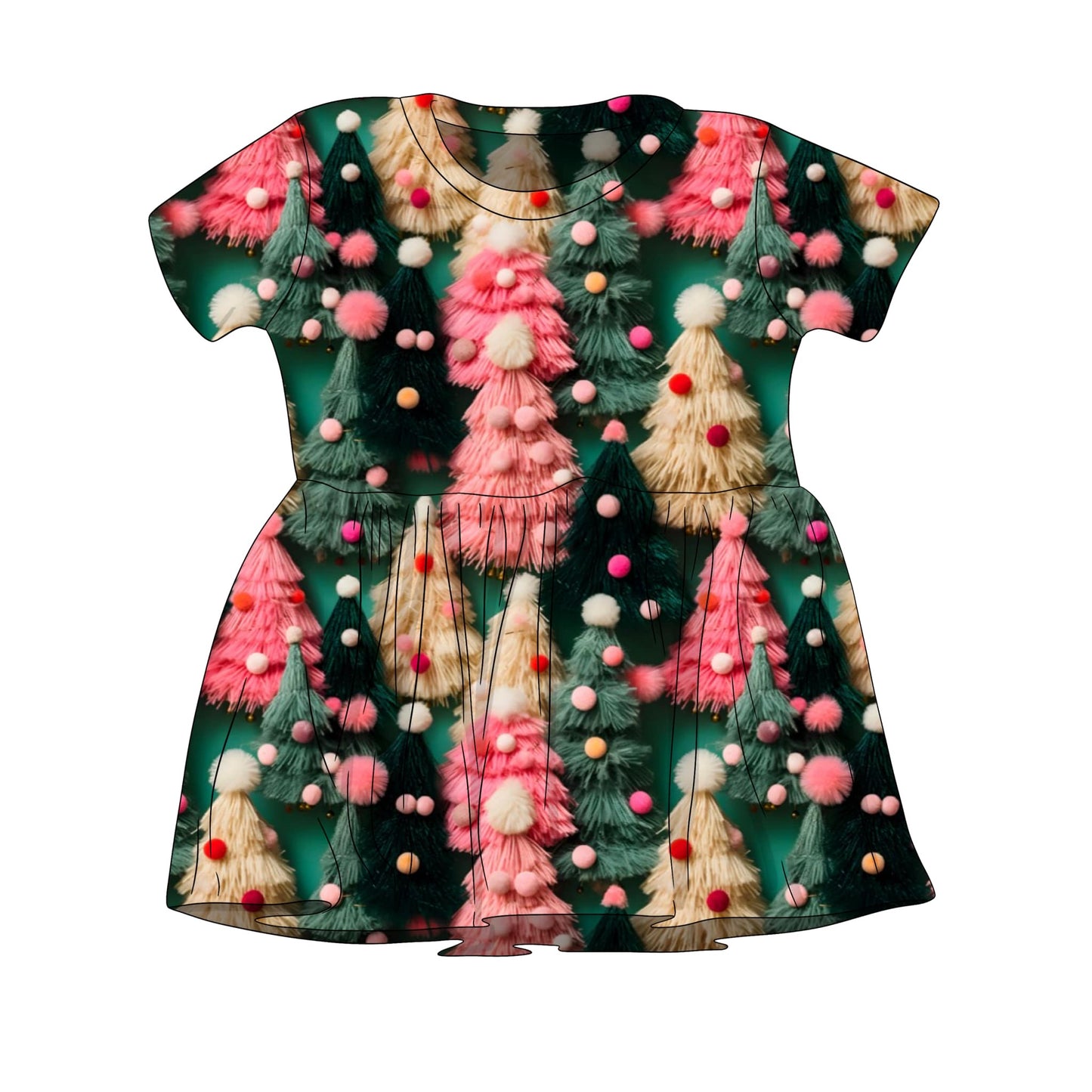 Christmas Tree Faux Embrodidery Custom Item