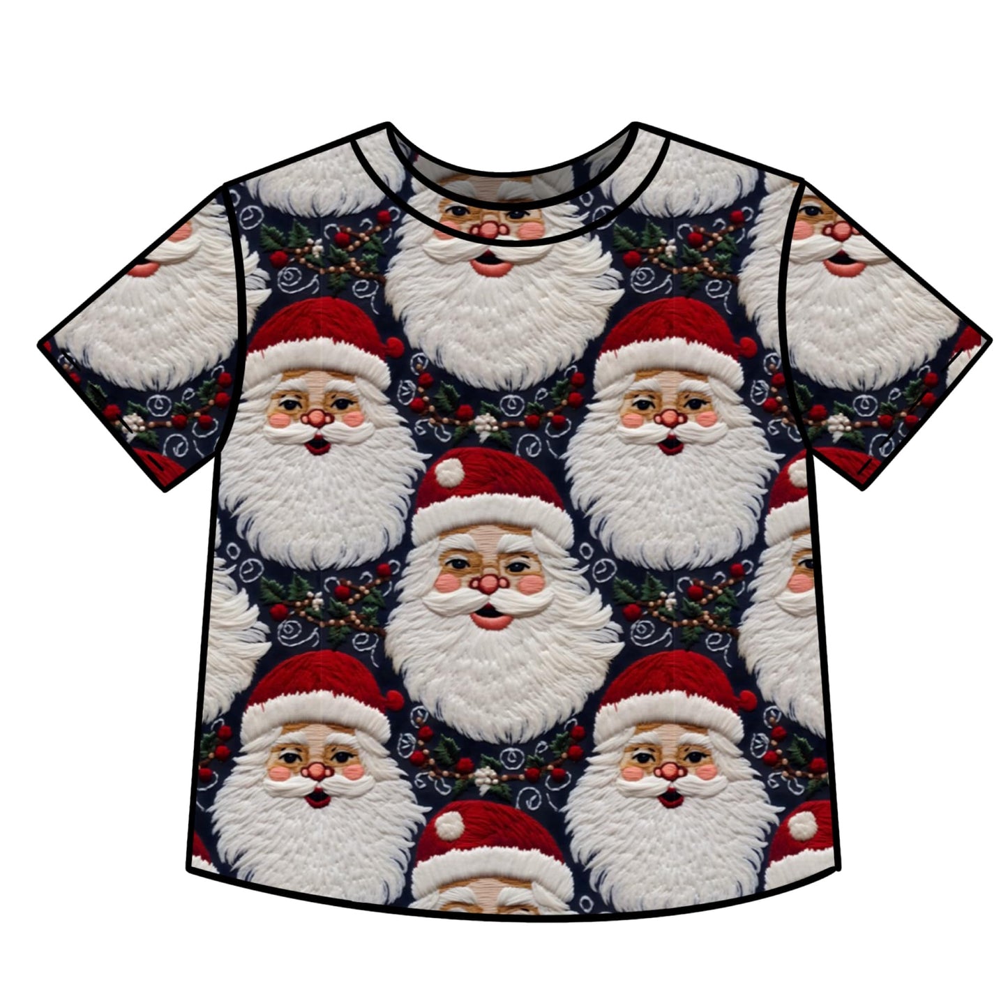 Santa Faux Embrodidery Custom Item