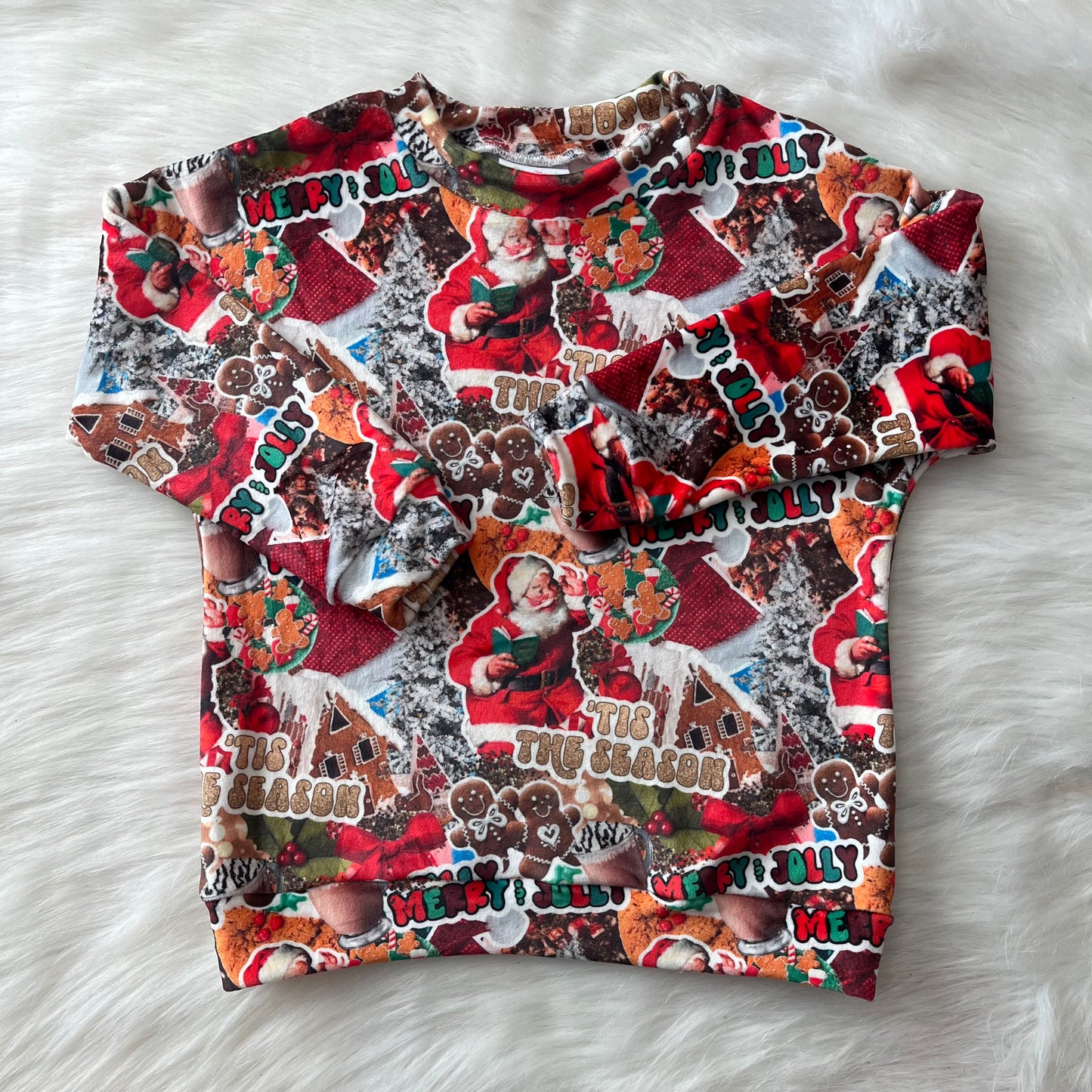 Christmas Lounge Top - Squish Fabric