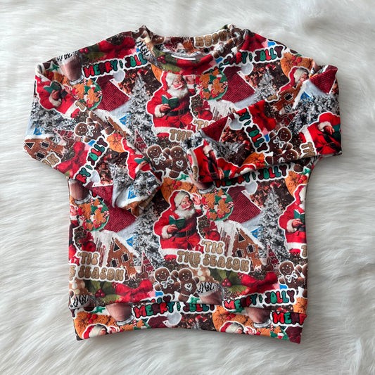 Christmas Lounge Top - Squish Fabric
