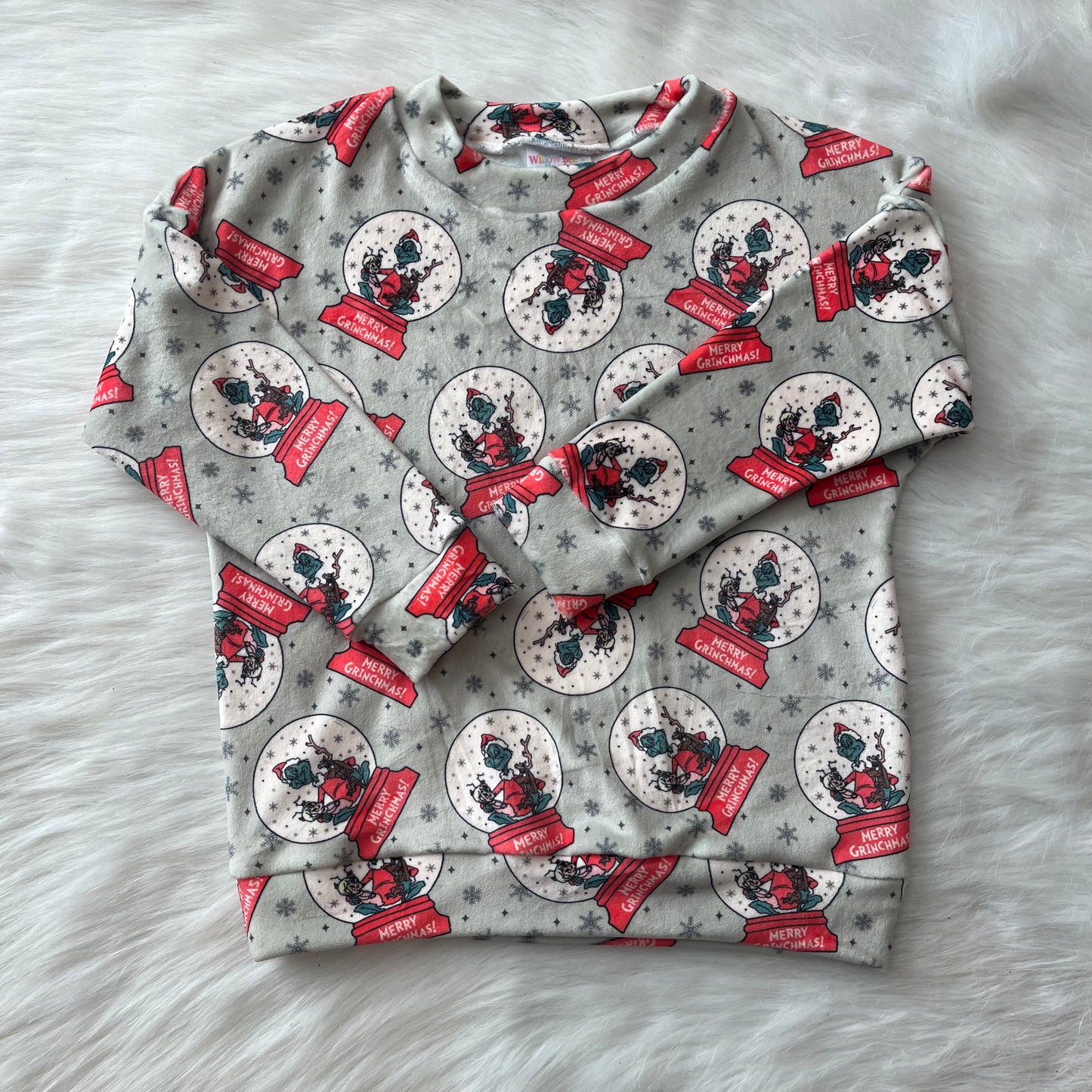 Green Guy Christmas  Lounge Top - Squish Fabric